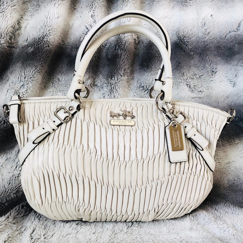 Coach Madison Gathered Leather Sofia Satchel